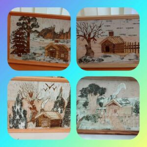 Картины из бересты