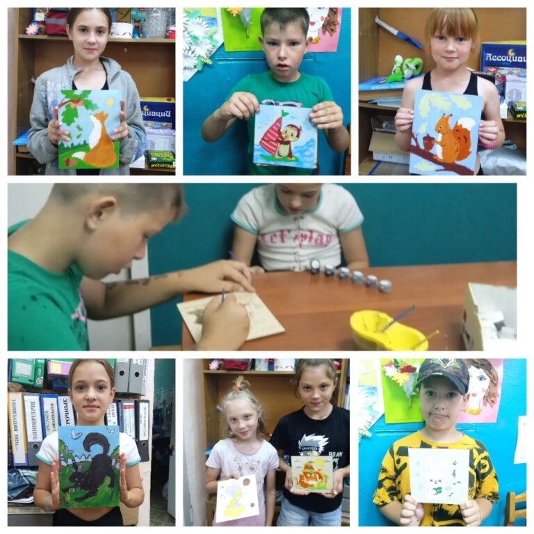 Фотоколлаж с мероприятия «ВОЛШЕБНЫЙ СУНДУЧОК» АКВАРЕЛЬ НА ДЕРЕВЕ!